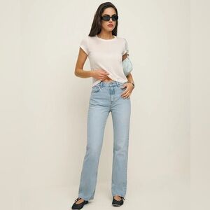 Reformation Abby High Rise Straight Jeans